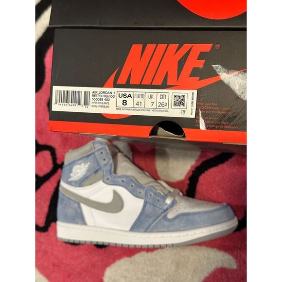 Jordan 1 Retro High Hyper Royal Smoke Grey - Picture 7 of 8